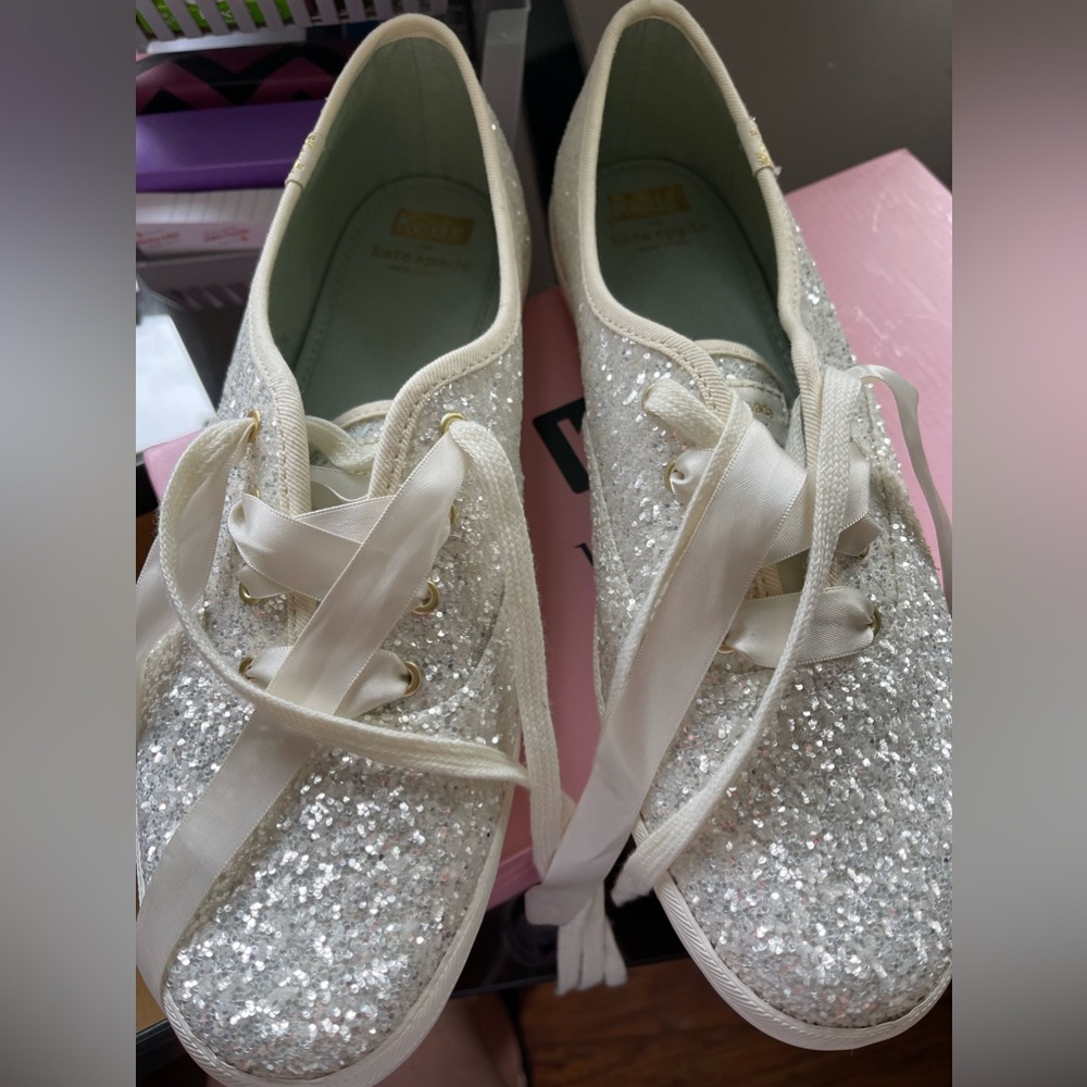 Kate Spade Keds glittery shoes